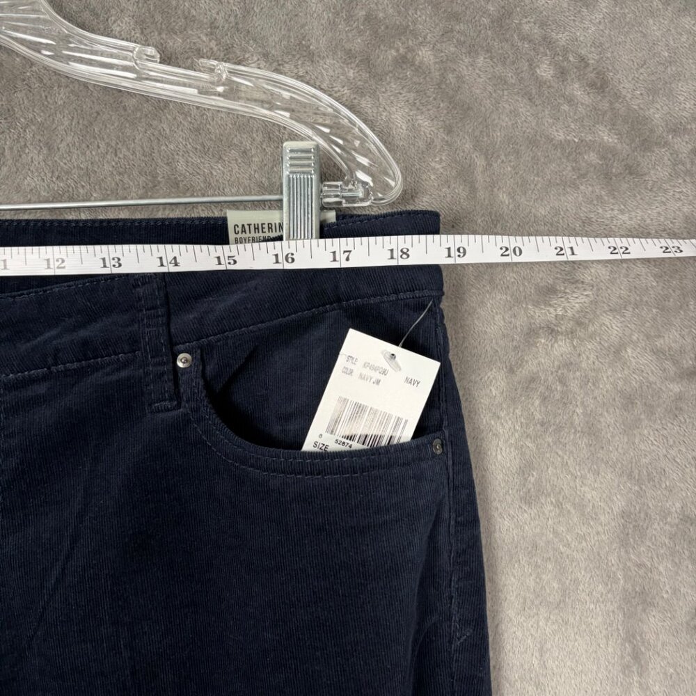 KUT from the Kloth Catherine Boyfriend Corduroy Pants Women’s 16P Navy Stretch - Picture 4 of 8